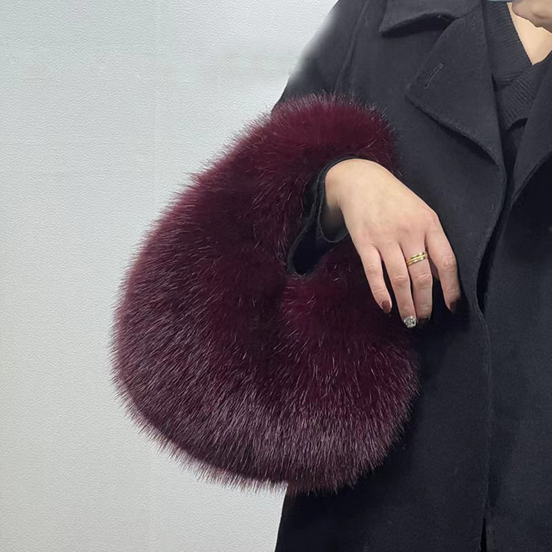 Sacs demi-lune en peluche douc - Luxury Bags Tote avis et prix