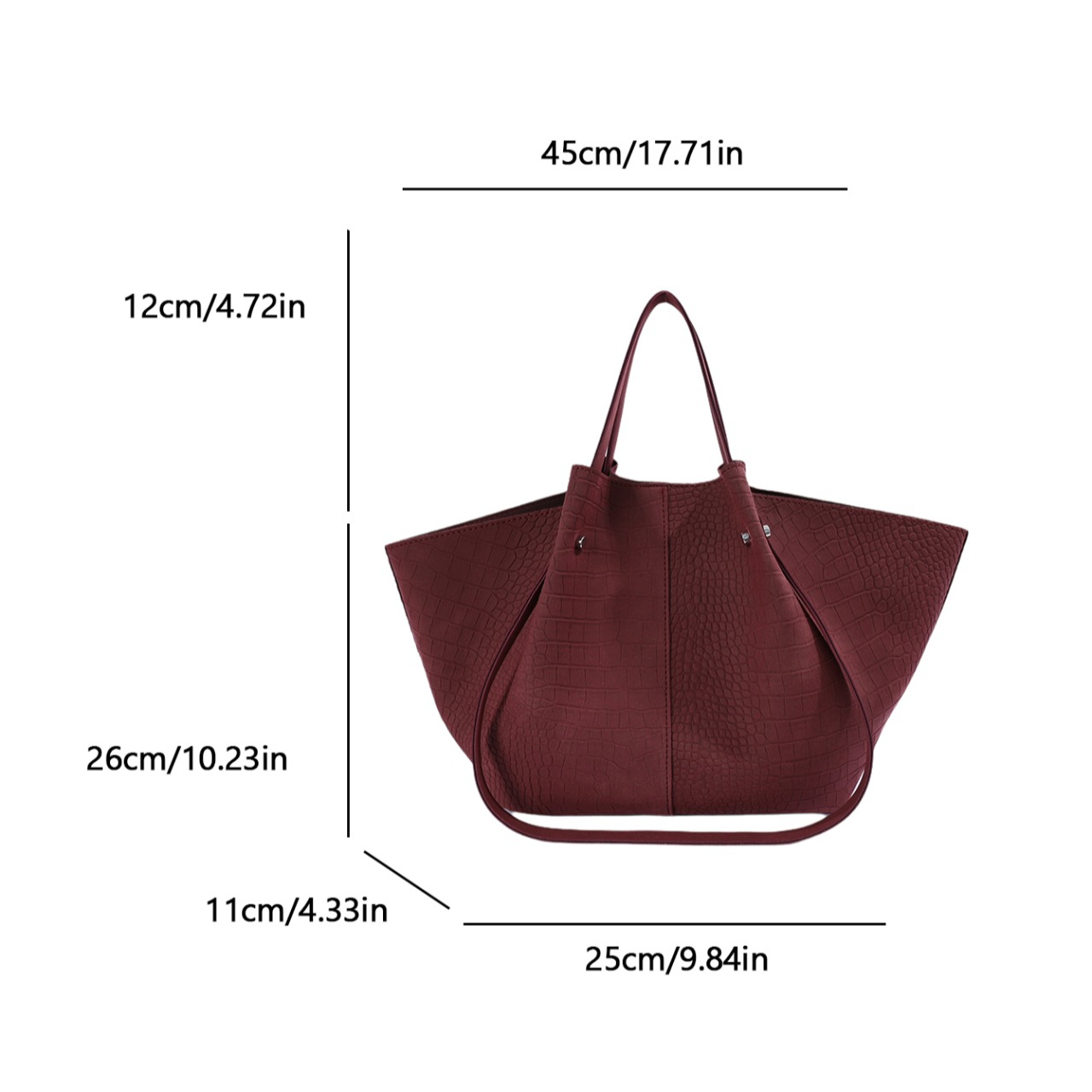 Sac fourre-tout en cuir gaufré - Luxury Bags Tote avis et prix